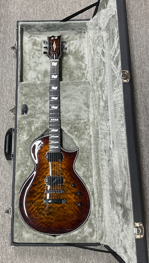 ESP E-II Eclipse - Tiger Eye Sunburst #ES2542243 (Factory Demonstration Model)