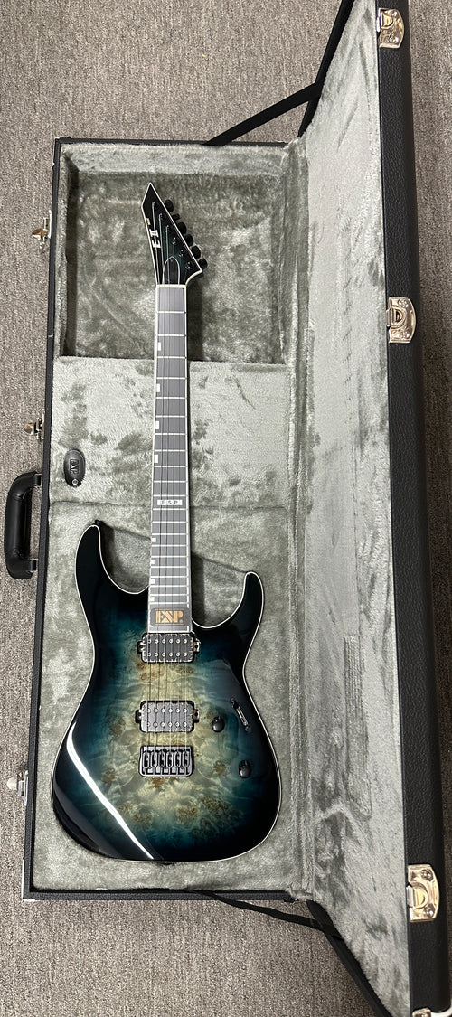 ESP E-II M-II HT - Mercury Blue Burst #ES0172243 (Factory Demonstration Model)