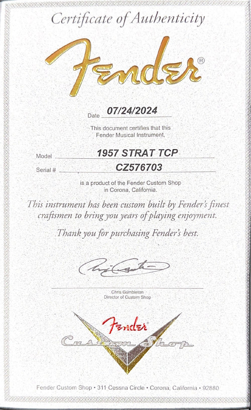 Fender Custom Shop 1957 Stratocaster Time Capsule - Aged Dakota Red #76703