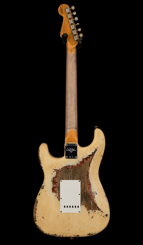 Fender Custom Shop SR25 ’61 Stratocaster Super Heavy Relic - Aged Vintage White/3-Color Sunburst #91276