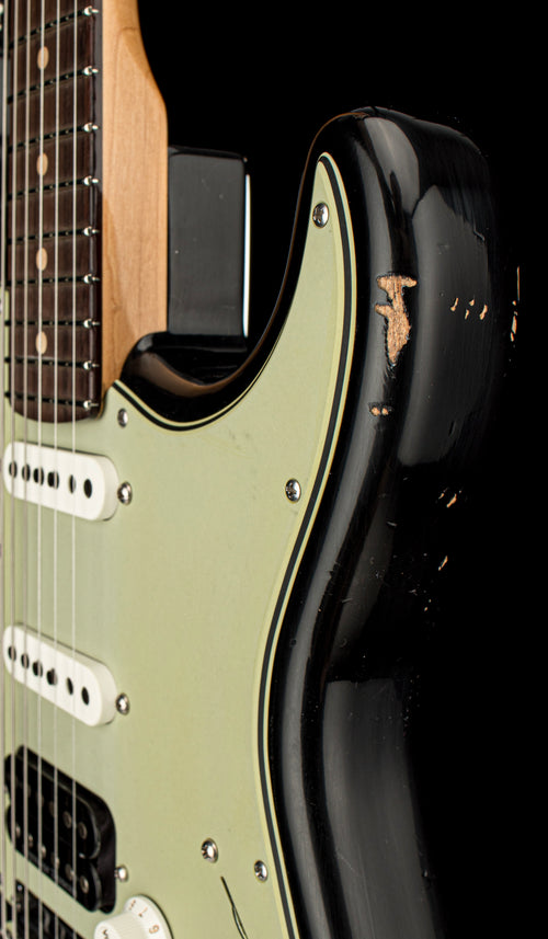 Fender Custom Shop Custom Deluxe HSS S-1 Stratocaster Relic - Black #47650