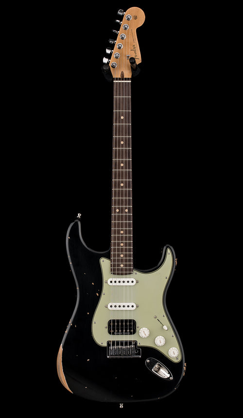 Fender Custom Shop Custom Deluxe HSS S-1 Stratocaster Relic - Black #47650