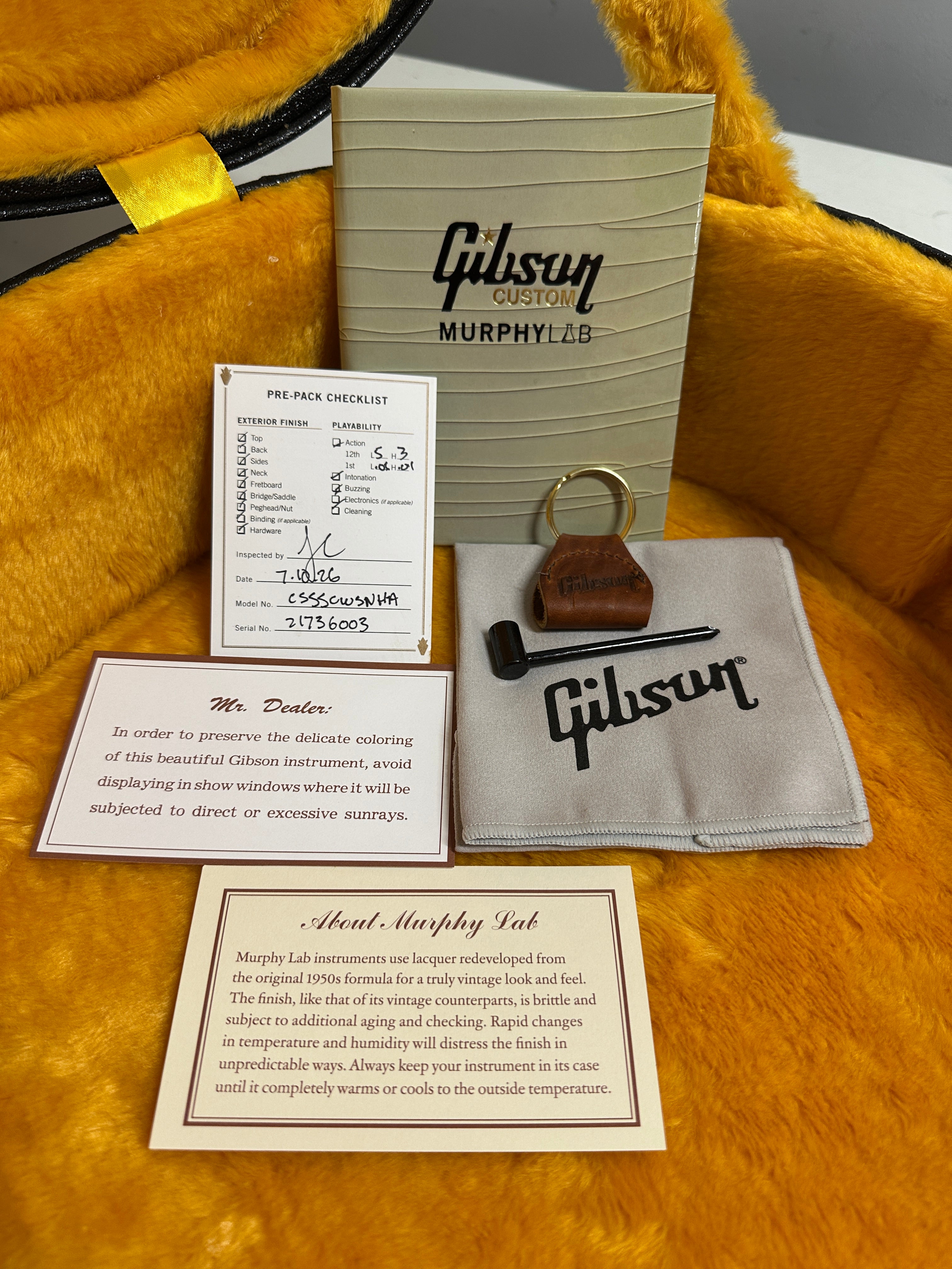 Gibson Custom Shop 1963 Country Western Murphy Lab Heavy Aged