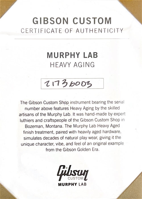Gibson Custom Shop 1963 Country Western Murphy Lab Heavy Aged - Smoked Natural #36003