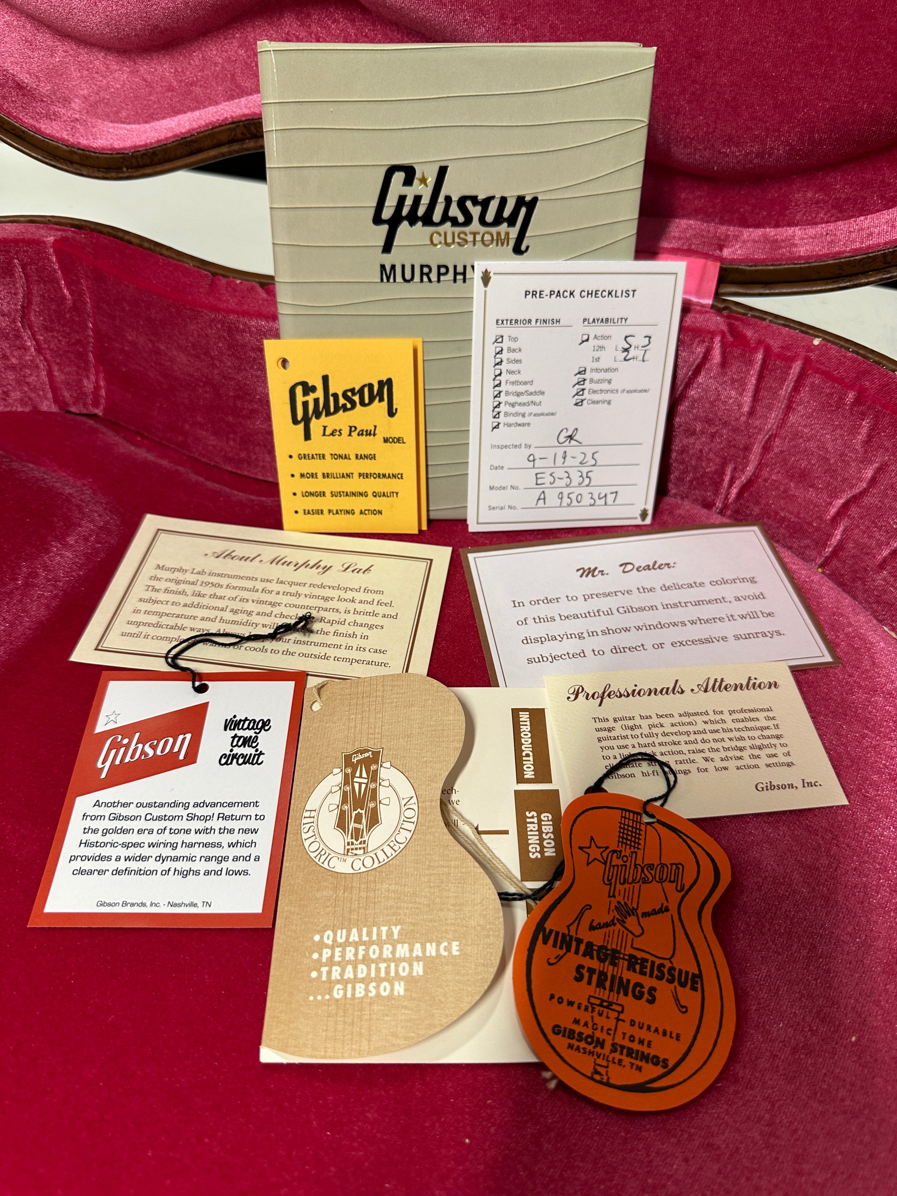 Gibson Custom Shop 1959 ES-335 Murphy Lab Ultra Heavy Aged