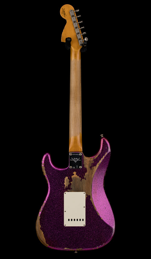 Used Fender Custom Shop Empire 67 Stratocaster Heavy Relic (2017) - Magenta Sparkle #33052 with Original Hard Case