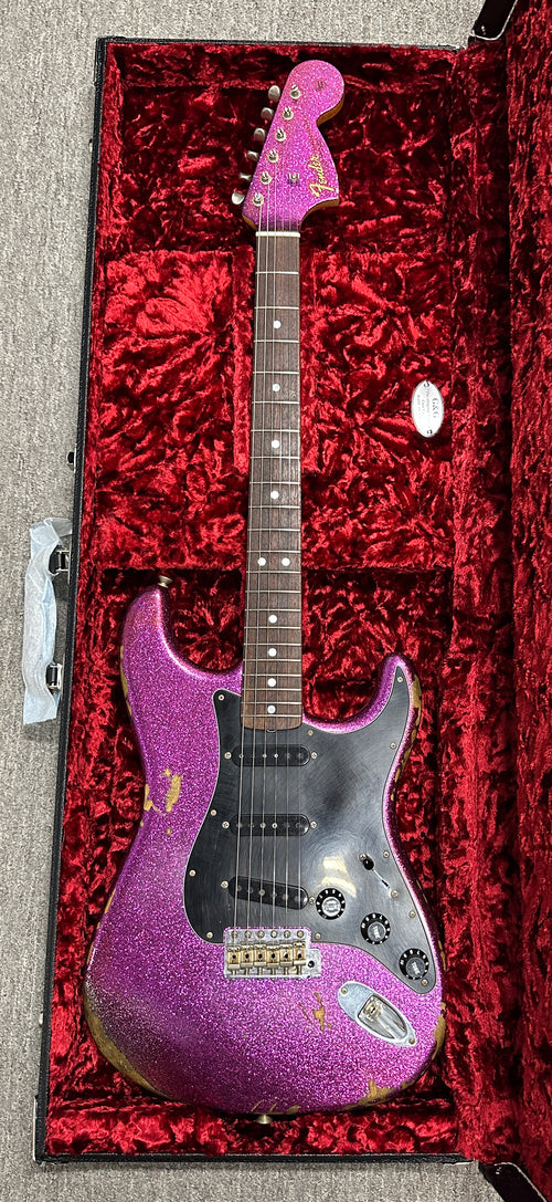 Used Fender Custom Shop Empire 67 Stratocaster Heavy Relic (2017) - Magenta Sparkle #33052 with Original Hard Case