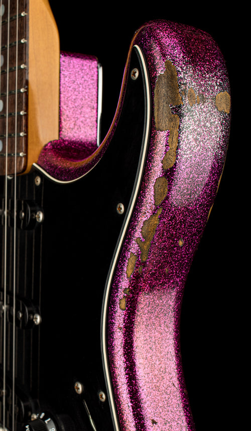 Used Fender Custom Shop Empire 67 Stratocaster Heavy Relic (2017) - Magenta Sparkle #33052 with Original Hard Case
