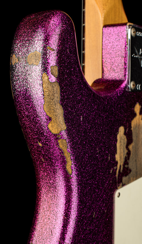 Used Fender Custom Shop Empire 67 Stratocaster Heavy Relic (2017) - Magenta Sparkle #33052 with Original Hard Case