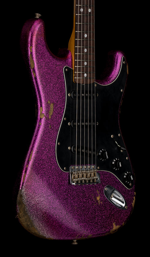 Used Fender Custom Shop Empire 67 Stratocaster Heavy Relic (2017) - Magenta Sparkle #33052 with Original Hard Case