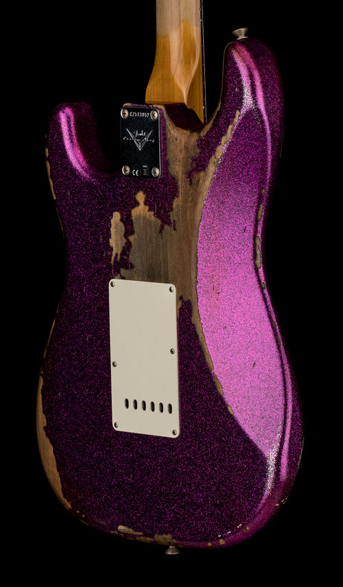 Used Fender Custom Shop Empire 67 Stratocaster Heavy Relic (2017) - Magenta Sparkle #33052 with Original Hard Case