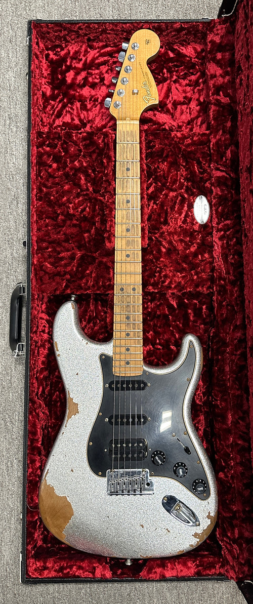 Used Fender Custom Shop Empire 67 Super Stratocaster HSS Heavy Relic (2023) - Silver Sparkle #12911 with Original Hard Case