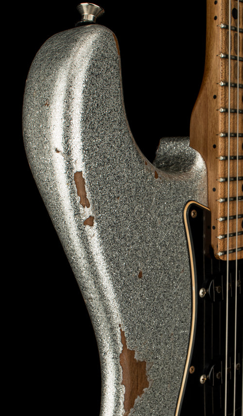 Used Fender Custom Shop Empire 67 Super Stratocaster HSS Heavy Relic (2023) - Silver Sparkle #12911 with Original Hard Case