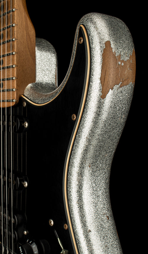 Used Fender Custom Shop Empire 67 Super Stratocaster HSS Heavy Relic (2023) - Silver Sparkle #12911 with Original Hard Case