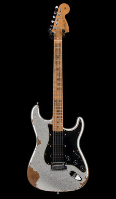 Used Fender Custom Shop Empire 67 Super Stratocaster HSS Heavy Relic (2023) - Silver Sparkle #12911 with Original Hard Case