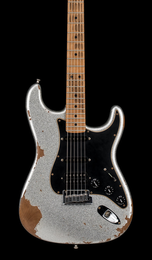Used Fender Custom Shop Empire 67 Super Stratocaster HSS Heavy Relic (2023) - Silver Sparkle #12911 with Original Hard Case