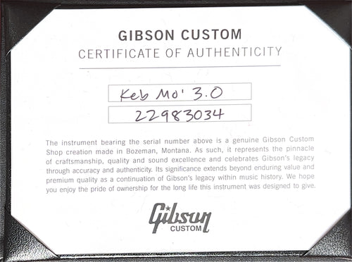 Used Gibson Keb' Mo' "3.0" 12-Fret J-45 (2023) - Vintage Sunburst #83034 with Original Hard Case