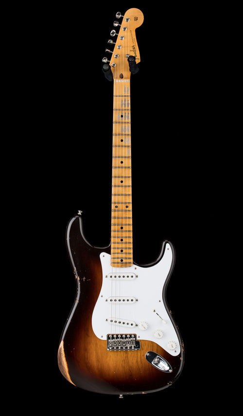 Fender Custom Shop Limited Edition Fat 1954 Stratocaster Relic with Closet Classic Hardware - Wide-Fade Chocolate 2-Color Sunburst #0134