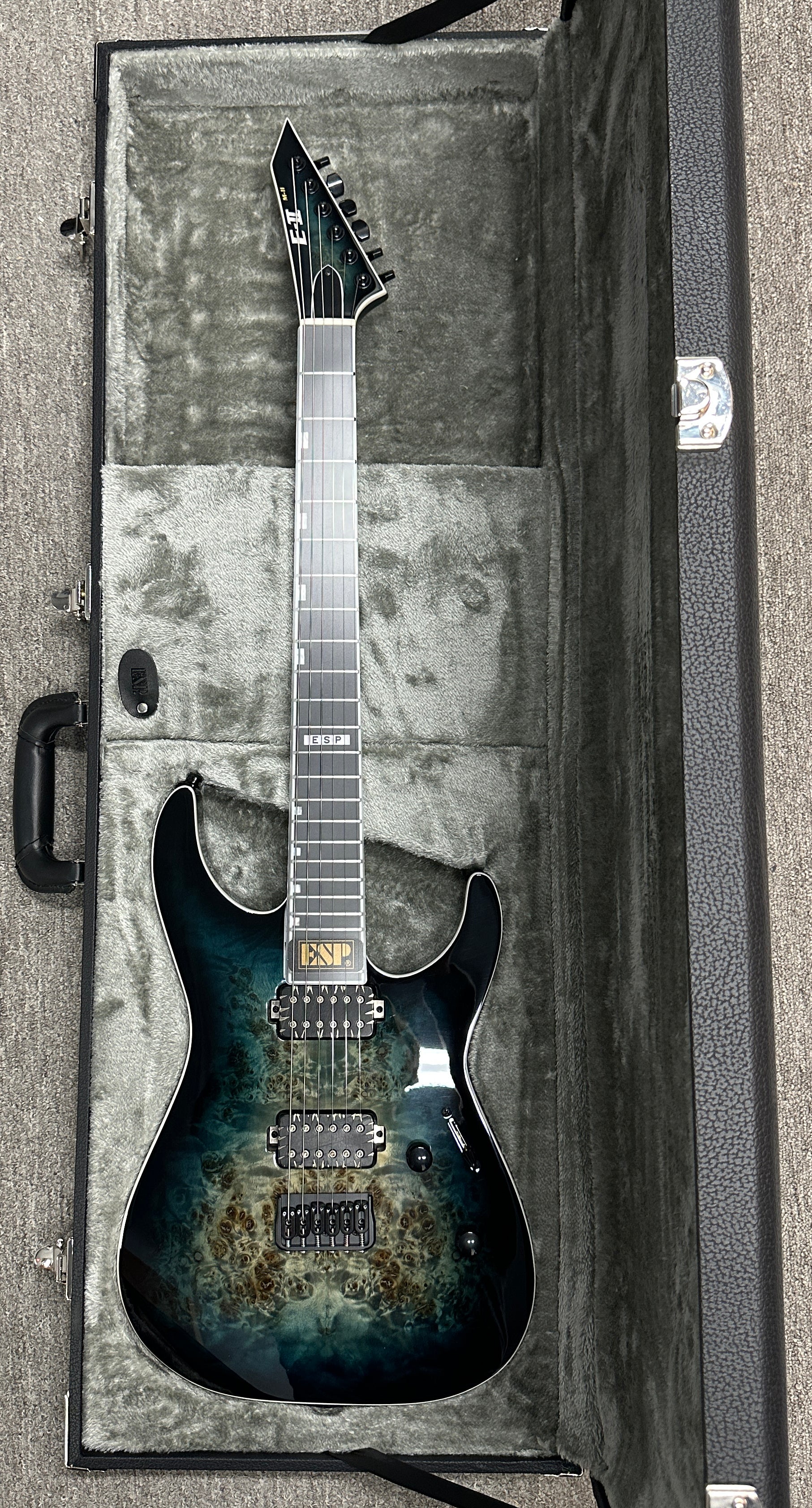 ESP E-II M-II HT - Mercury Blue Burst (Factory Demonstration Model