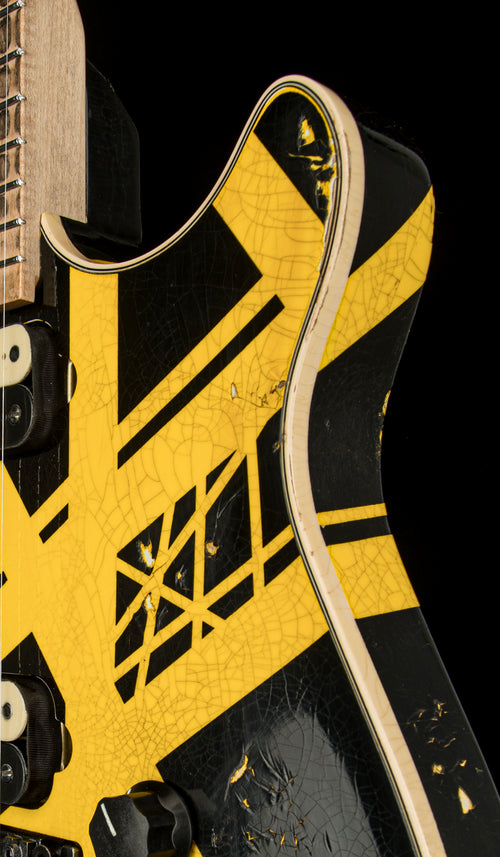 EVH Custom Shop Wolfgang Relic - Black with Yellow Stripes #7659A