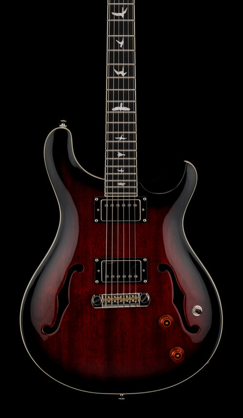 Used PRS Hollowbody SE (2021) - Fire Red Burst #26624 with Original Hard Case