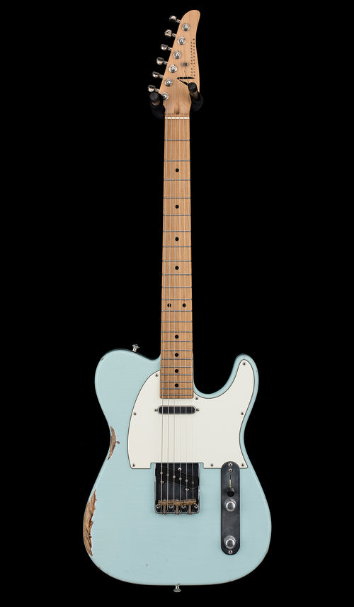 Used Tom Anderson T-Icon - Sonic Blue Distressed #1518A with Original Hard Case