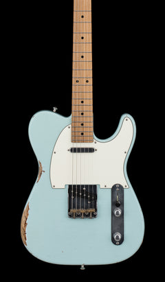 Used Tom Anderson T-Icon - Sonic Blue Distressed #1518A with Original Hard Case