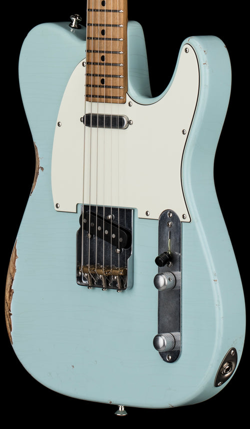 Used Tom Anderson T-Icon - Sonic Blue Distressed #1518A with Original Hard Case