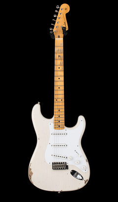 Fender Custom Shop Limited Edition Fat 1954 Stratocaster Relic with Closet Classic Hardware - Aged White Blonde #0102