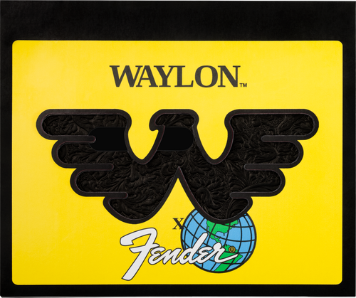 Fender Waylon Jennings Leather Telecaster Pickguard, Black