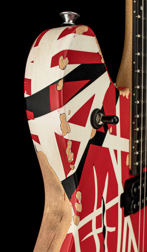 EVH Limited Edition Wolfgang Special Striped Series - Aged Red, Black, and White #60168