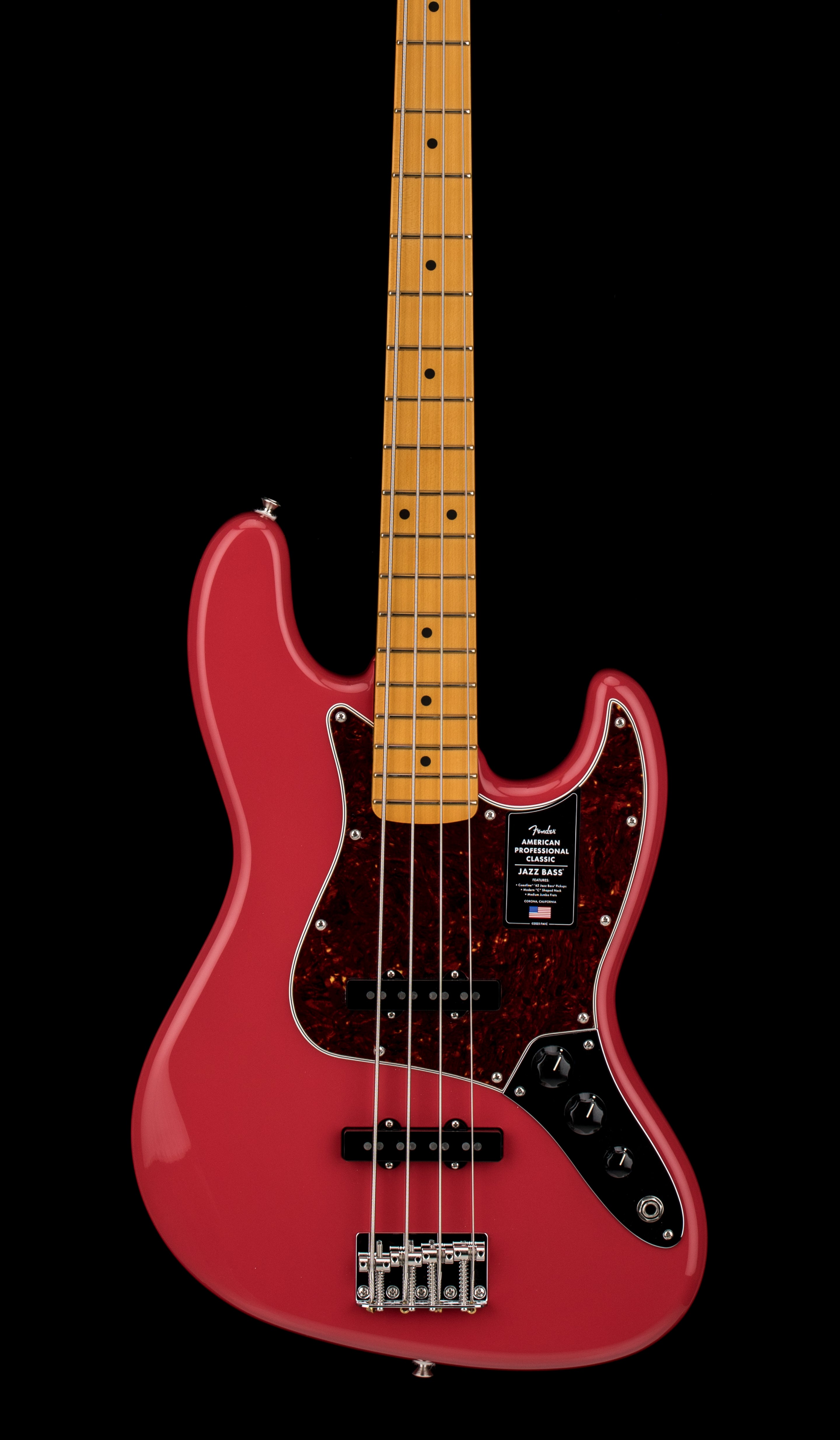 Fender American Professional Classic Jazz Bass - Faded Dakota Red