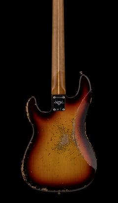 Fender Custom Shop Empire 58 Precision Bass Heavy Relic - Faded Aged Chocolate 3-Color Sunburst #91060
