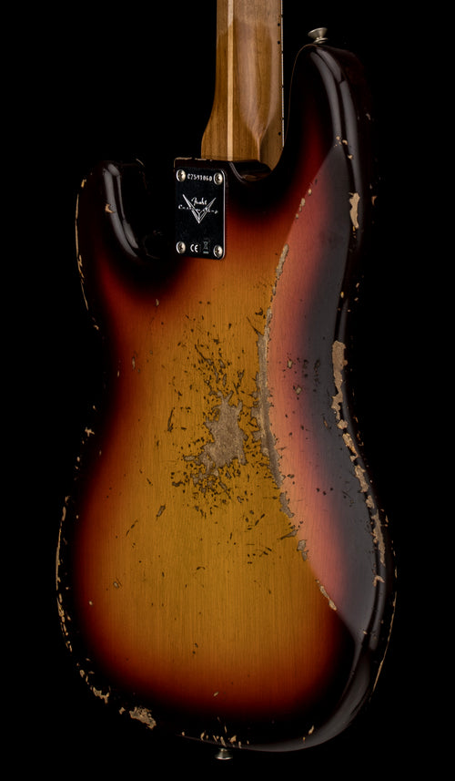 Fender Custom Shop Empire 58 Precision Bass Heavy Relic - Faded Aged Chocolate 3-Color Sunburst #91060