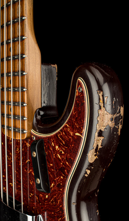Fender Custom Shop Empire 58 Precision Bass Heavy Relic - Faded Aged Chocolate 3-Color Sunburst #91060