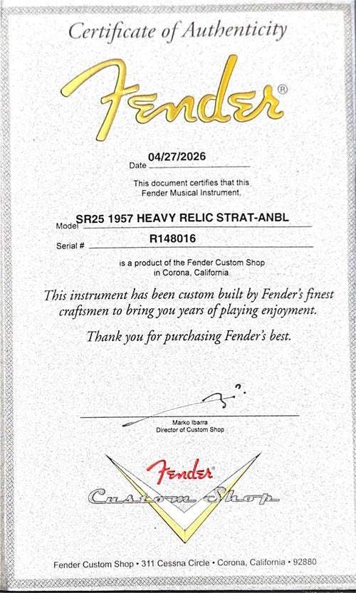 Fender Custom Shop 1957 Stratocaster Heavy Relic - Aged Nocaster Blonde #48016