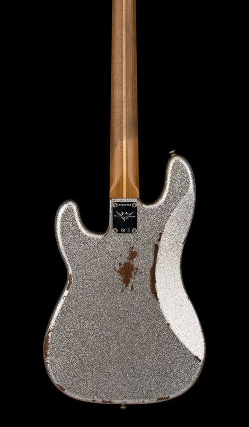 Fender Custom Shop Empire 58 Precision Bass Heavy Relic - Faded Aged Silver Sparkle #87758