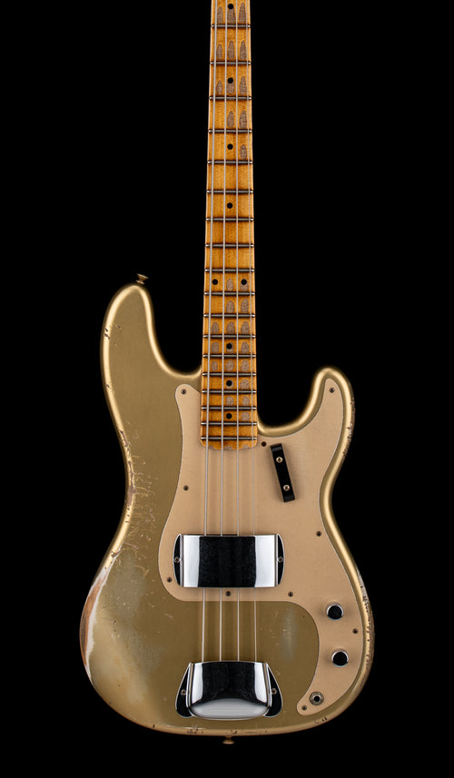 Fender Custom Shop Limited Edition "P" Jazz Bass Heavy Relic - Aged Aztec Gold #83186