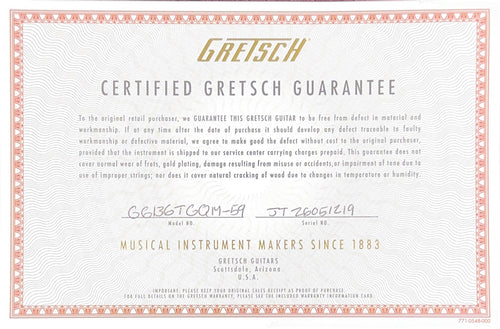 Gretsch LTD 1959 Quilt Classic Falcon G6136TGQM-59 - Forge Glow #51219