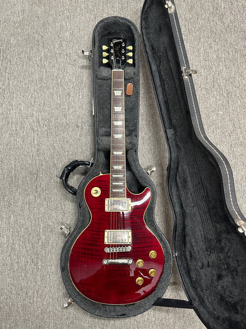 Used Gibson Les Paul Standard Premium Plus (2005) - Wine Red #15542 with Original Hard Case