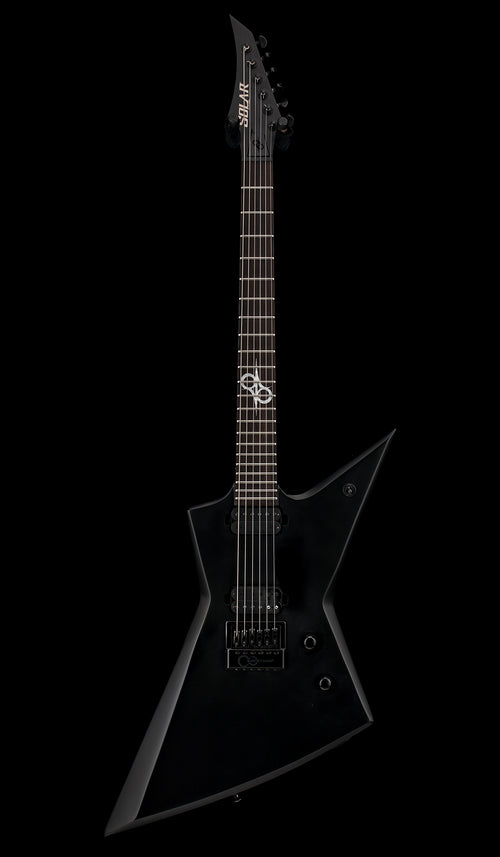 Used Solar E1.6 Svart + - Carbon Black #30192 with Original Gig Bag