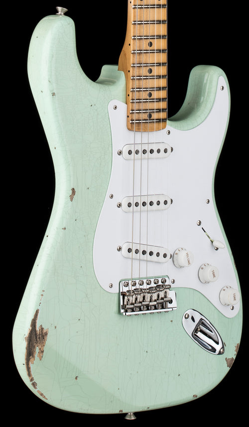 Fender Custom Shop Limited Edition Fat 1954 Stratocaster Relic with Closet Classic Hardware - Faded Aged Surf Green #0205