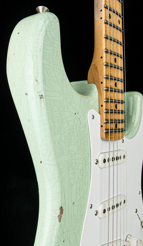 Fender Custom Shop Limited Edition Fat 1954 Stratocaster Relic with Closet Classic Hardware - Faded Aged Surf Green #0205