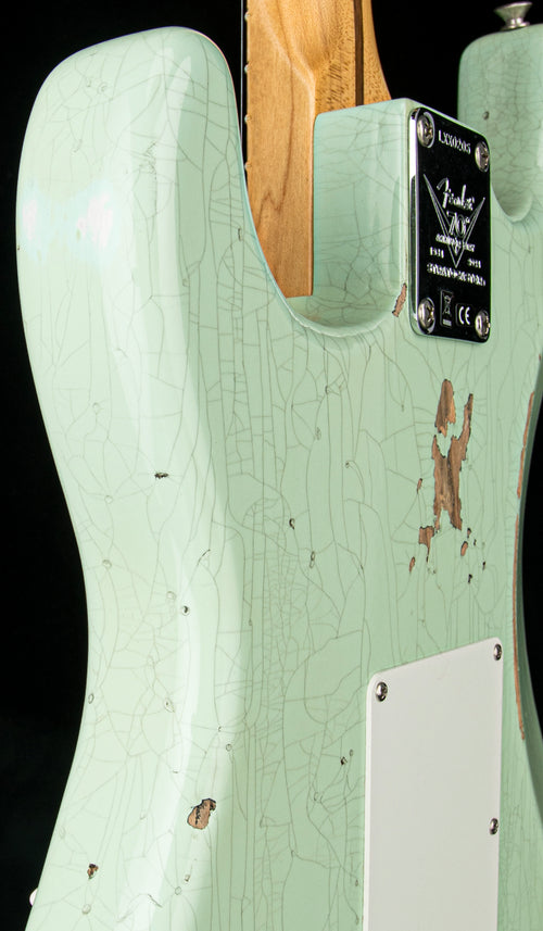 Fender Custom Shop Limited Edition Fat 1954 Stratocaster Relic with Closet Classic Hardware - Faded Aged Surf Green #0205