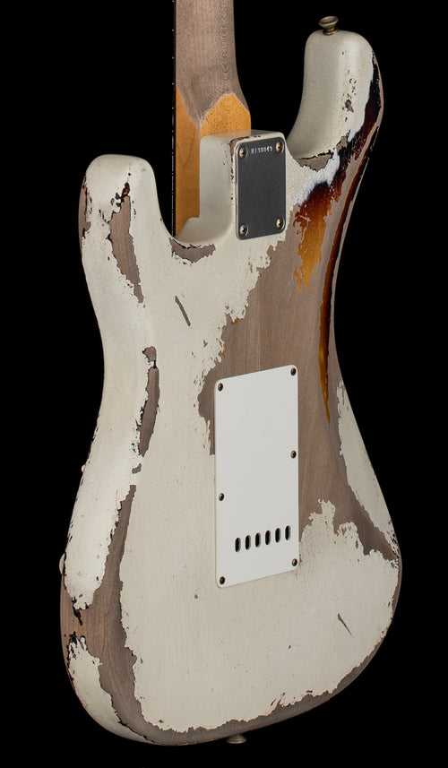 Fender Custom Shop Masterbuilt Kyle McMillin Stratocaster Ultimate Relic - Olympic White/3-Color Sunburst #38049