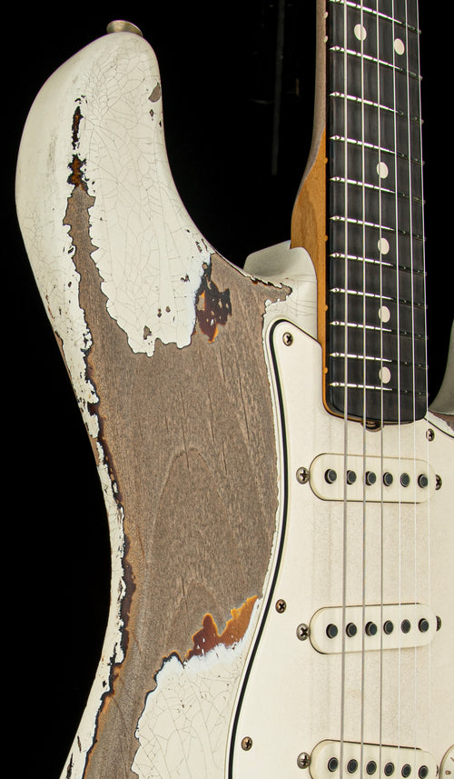 Fender Custom Shop Masterbuilt Kyle McMillin Stratocaster Ultimate Relic - Olympic White/3-Color Sunburst #38049