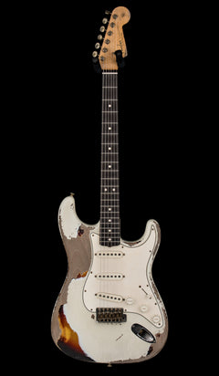 Fender Custom Shop Masterbuilt Kyle McMillin Stratocaster Ultimate Relic - Olympic White/3-Color Sunburst #38049