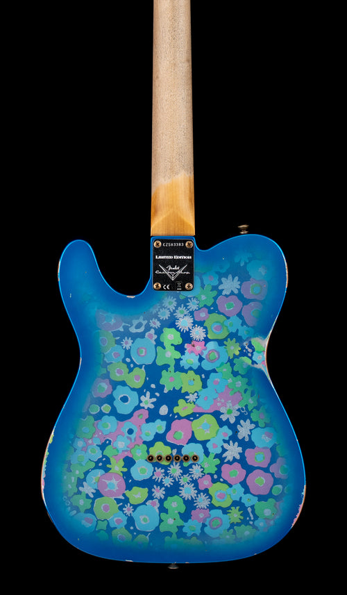 Fender Custom Shop Limited Edition '68 Blue Flower Telecaster Relic #83383