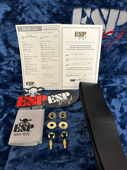 ESP USA Limited Edition TE-2 - Natural/See Thru White #26157