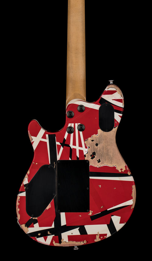 EVH Limited Edition Wolfgang Special Striped Series - Aged Red, Black, and White #50351